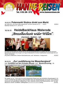 Brezelhochzeit wider Willen