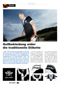 Golfbekleidung wider die traditionelle Etikette - TVP