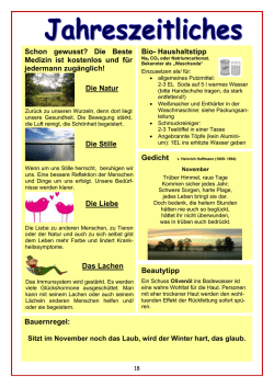 Jahreszeitliches