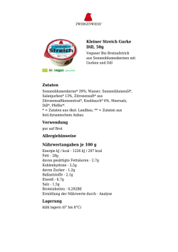Kleiner Streich Gurke Dill