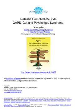 Natasha Campbell-McBride GAPS Gut and