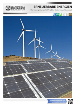 erneuerbare energien - Campbell Scientific