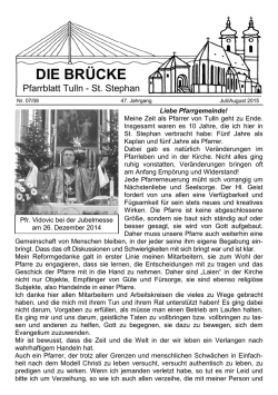 Juli/August - Pfarre Tulln St. Stephan