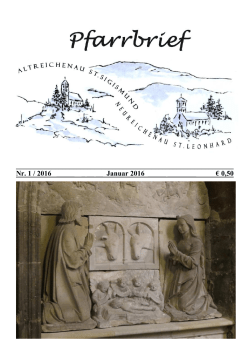 Januar - Pfarrverband Neureichenau