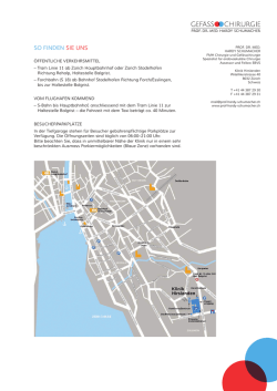 SO FINDEN SIE UNS - Prof. Hardy Schumacher, MD Welcome