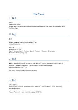 Beschreibung der Tour und weitere Informationen CCS_Kanutour