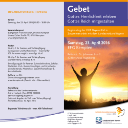 Gottes Herrlichkeit erleben Gottes Reich