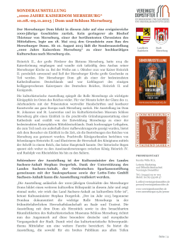 D_PM_Kaiserdom_Pressetext - 1000 Jahre Kaiserdom Merseburg