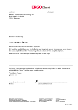 Verlusterklärung
