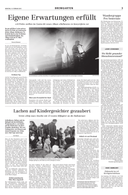 Eigene Erwartungen erf&uuml;llt