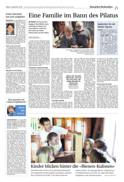 Eine Familie im Bann des Pilatus
