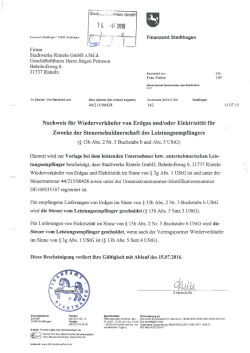 g&uuml;ltig bis 15.07.2016