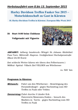 Herbstausfahrt zum Harley-Treffen