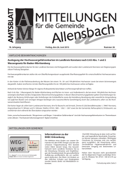 WEG- WURF - Allensbach