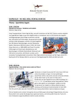 Schiffertisch Programm März 2016 - PTSK
