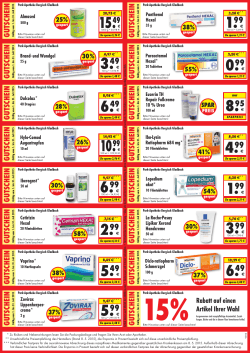 GUTSCHEIN Gültig vom 1. bis 31. Juli 2015 - Park