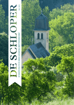 d`zeitung vun der gemeng bettenduerf