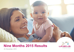Nine Months 2015 Results - Corporate Windeln.de AG