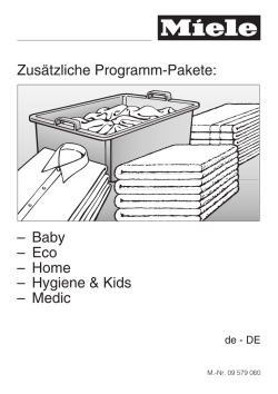 Zusätzliche Programm-Pakete: – Baby – Eco