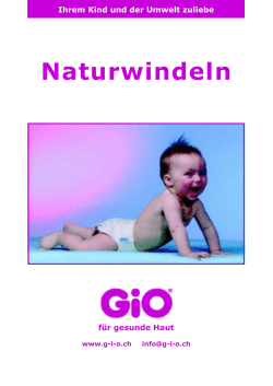 GIO Windel Broschüre - G-i-O.ch