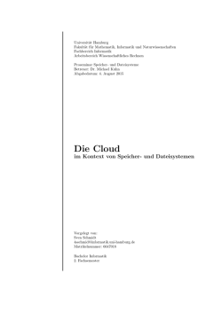 Die Cloud - Wissenschaftliches Rechnen