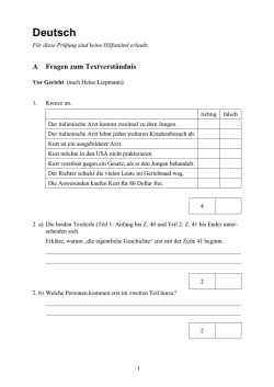 Deutsch Textverständnis