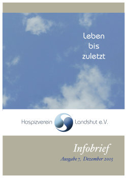 Infobrief 7 - Hospizverein Landshut