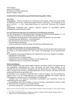 Magnus Zettler Gesellschaftliche Rationalisie