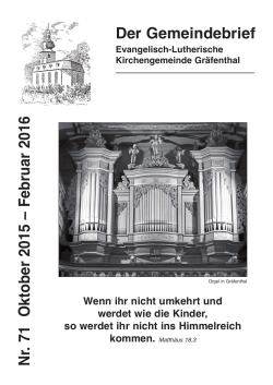 Gemeindebrief Gräfenthal Okt - Evangelischer Kirchenkreis