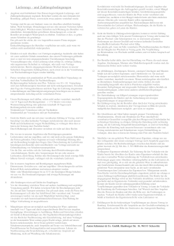Lieferungs - und Zahlungsbedingungen