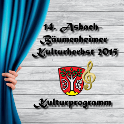 Flyer Kulturherbst 2015 - Gemeinde Asbach
