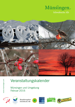 Veranstaltungskalender - in der Stadt Münsingen