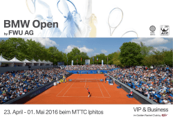 Hospitality Angebote BMW Open by FWU AG 2016