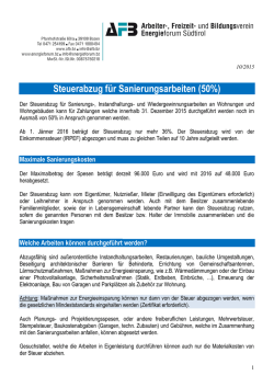 Infoblatt zum Thema