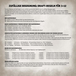 ZUFÄLLIGE BEGEGNUNG: DRAFT-REGELN FÜR 3-12