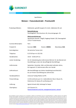 Weizen – Futureskontrakt - Premium#3