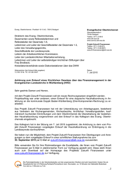 Direktorin des Evang. Oberkirchenrats, Dezernenten sowie