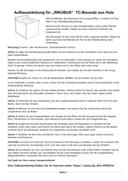 INKUBUS Bausatz Montageanleitung