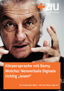 Körpersprache mit Samy Molcho: Nonverbale Signale richtig „lesen“