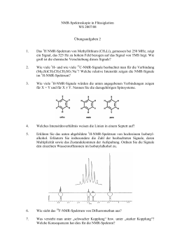 NMR-Spektroskopie in Flüssigkeiten