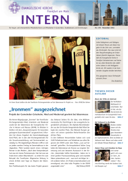 Ausgabe Nr. 178 - November 2015 - Evangelische Kirche Frankfurt