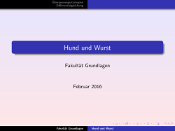 Hund und Wurst