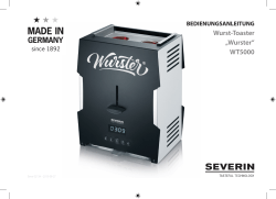 Wurst-Toaster „Wurster“ WT5000