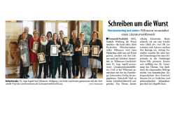 Schreiben um die Wurst