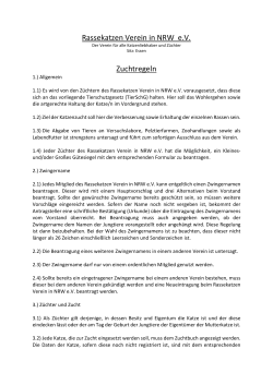 pdf - Datei - Rassekatzen Verein in NRW eV