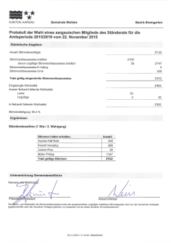 Page 1 *** KANTON AARGAU Gemeinde Wohlen Bezirk