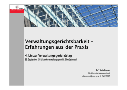 J. Dorner - Verwaltungsgerichtsbarkeit