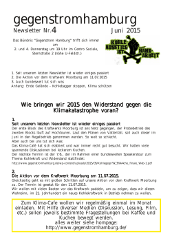 Newsletter 4 - gegenstrom Hamburg