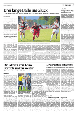 Drei lange B&auml;lle ins Gl&uuml;ck