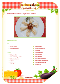 Dim Sum Teigtaschen